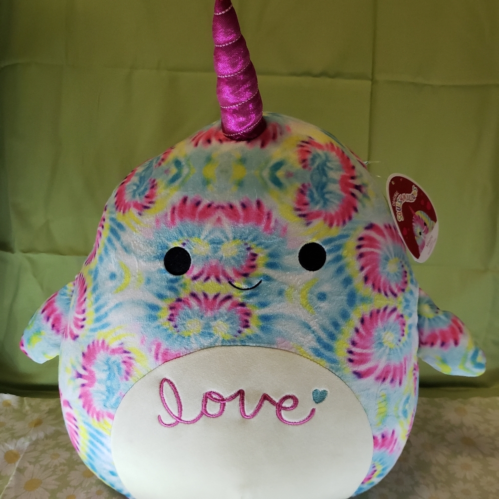 Squishmallows 2022 Valentine Milaina the Narwhal